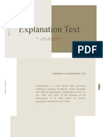 Explanation Text: By: Dhea Rizky Amelia XII Perhotelan B