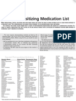Photosensitizing Medication List