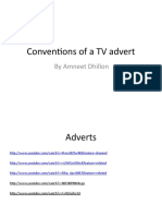 Conventions of A TV Advert