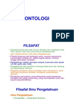 ONTOLOGI Filsafat Ilmu 1