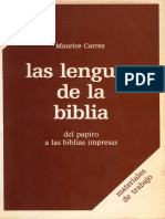 Las Lenguas de La Biblia - Maurice Carrez