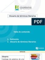 Glosario Literario