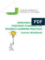New Bsbdiv802 - Conduct Strategic Planning For Diversity Learning Practices - Workbook