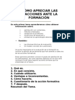 Cómo Apreciar Las Reacciones Ante La Formación