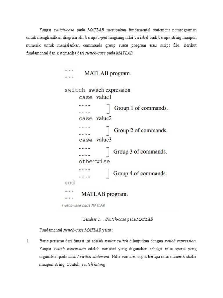 Fungsi Switchcase | PDF | Komputer