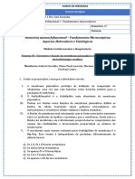 (Módulo Cardio) Estudo Dirigido - Aspectos Moleculares e Fisiológicos - Semana 1