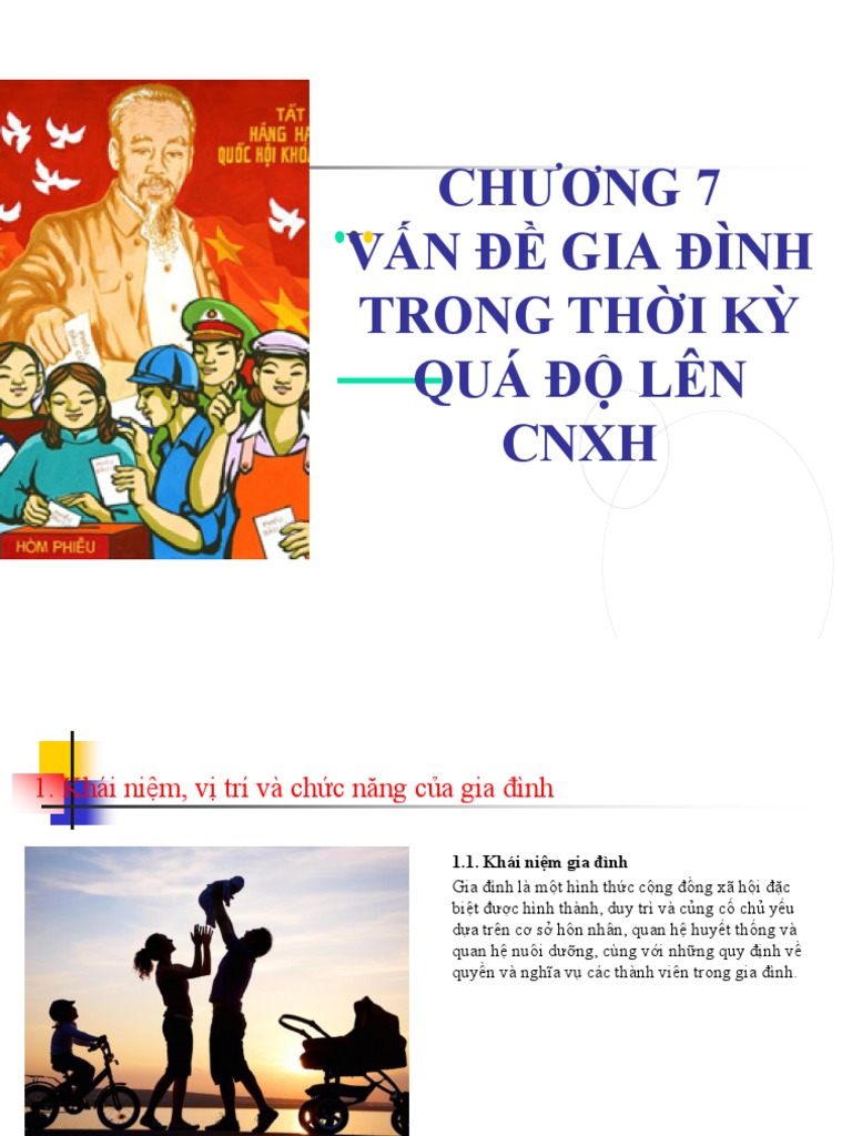 Bài giảng Chủ nghĩa xã hội khoa học - Chương 7 - Vấn đề gia đình trong ...