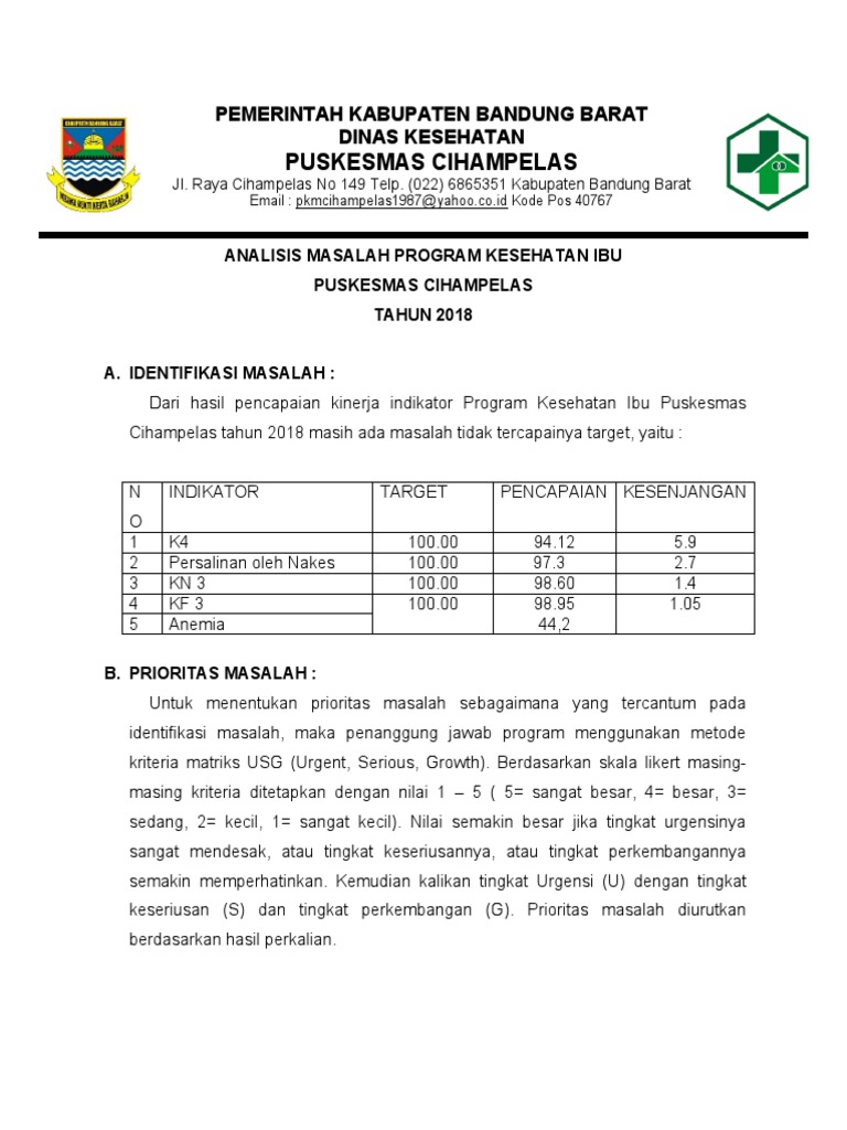 Analisis Fishbone Masalah Kesehatan Ibu | PDF