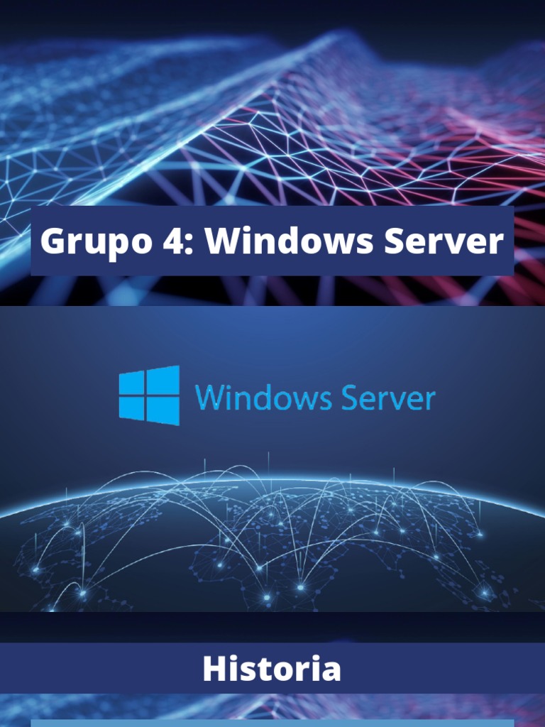 Grupo 4 - Windows Server | PDF | Windows Server 2008 | Microsoft Windows