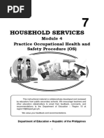 Household Services: Practice Occupational Health and Safety Procedure (OS)