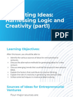 Lesson 2 - Generating Ideas - Harnessing Logic and Creativity p.1