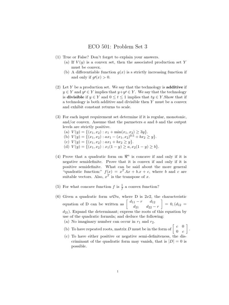 Input Requirement Set Analysis | PDF | Monotonic Function | Algebra