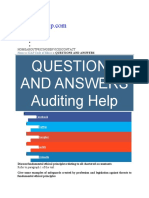 Questions and Answers Auditing Help