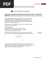 Step 2 - Three SAP Fiori App Types