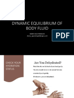 Dynamic equilibrium of the body fluids (2021)