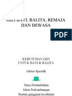 Gizi bayi, balita, prasekolah, remaja, dewasa (5)