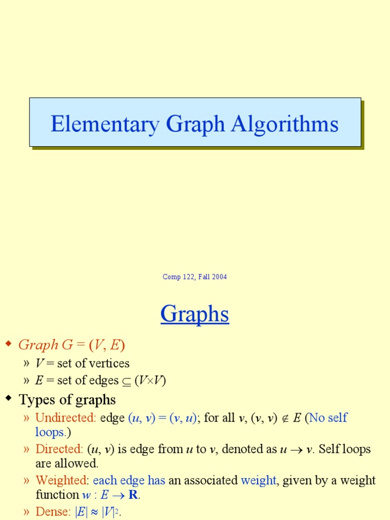 Elementary Graph Algorithms : Graph Data Structure And Algorithms – BDDA