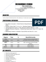 SYED MUHAMMAD USMAN CV