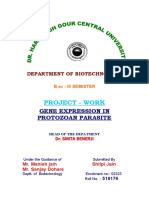 Project - Work: Gene Expression in Protozoan Parasite