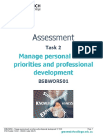 Assessment Task 2 - BSBWOR501