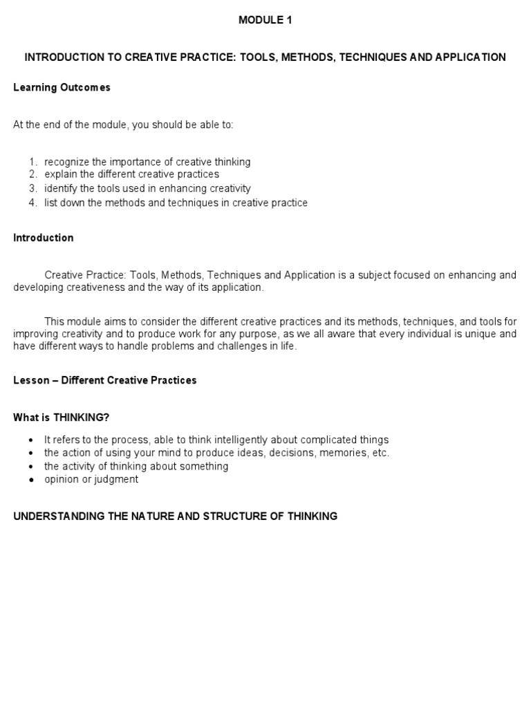 CPTMP Lesson 1 | PDF | Critical Thinking | Thought