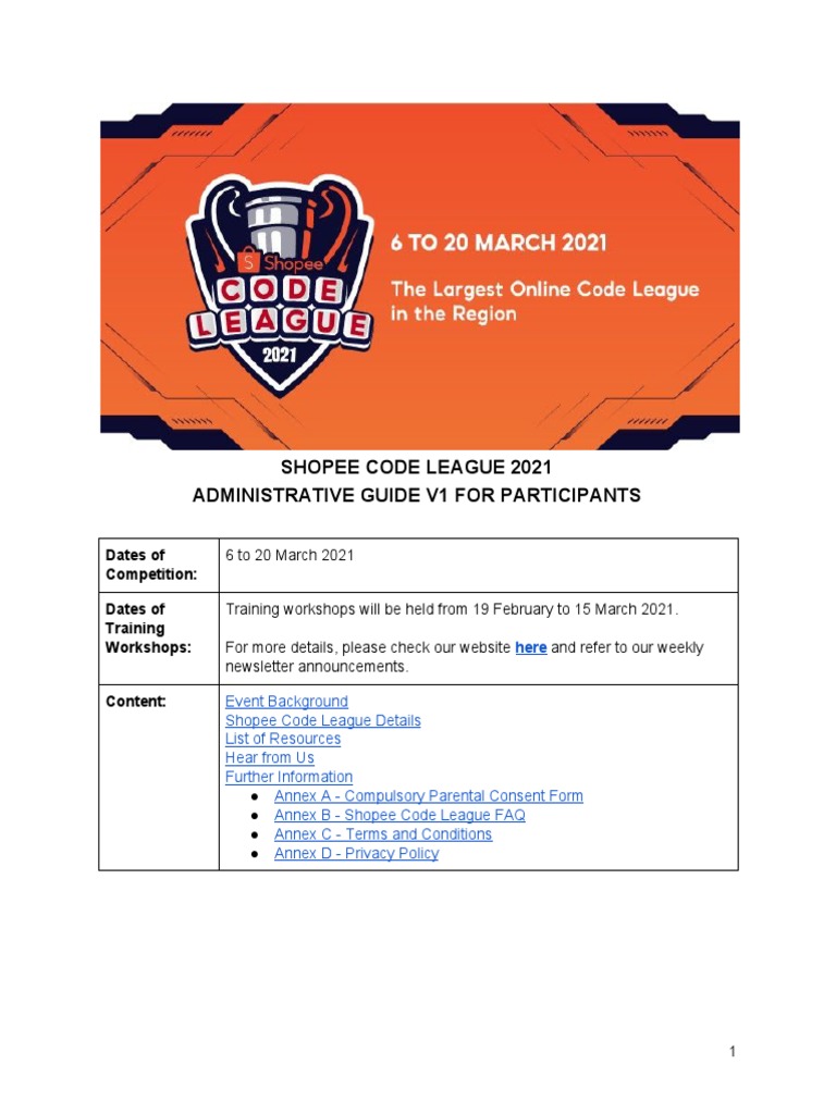 Shopee Code League 2021 Guide | PDF | Image Segmentation | Computer ...
