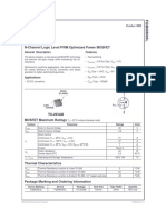 FQB60N03L: N-Channel Logic Level PWM Optimized Power MOSFET