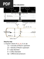 Flow Meter Orifice Calculation