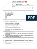 Grade 6 Revision Work Sheet 2020-21 - Yearly Exam