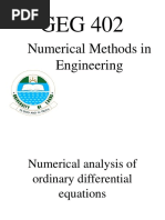 GEG 402 Slides of Numerical Analysis of Ordinary Differential Equations 3