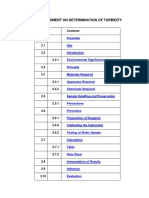 Determine Turbidity in Water Samples