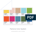 Pantone Color System: Info 202 Case Study - Yifei Liu - Fall 2016