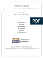 Services of Internet: Assignment No 1 Submission Date (October 25, 2018)