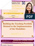 Learning Delivery Modalities 2 Course For Teachers: Salawag Elementary School