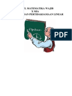 Modul Persamaan Dan Pertidaksamaan Linear