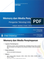 Memory Dan Media Penyimpanan