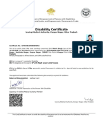 Disability Certificate