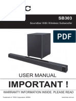 Important !: User Manual