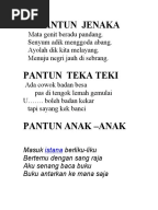 Pantun Jenaka Dan Sindiran