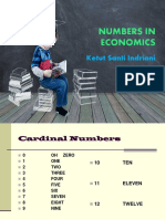 Numbers in Economics: Ketut Santi Indriani