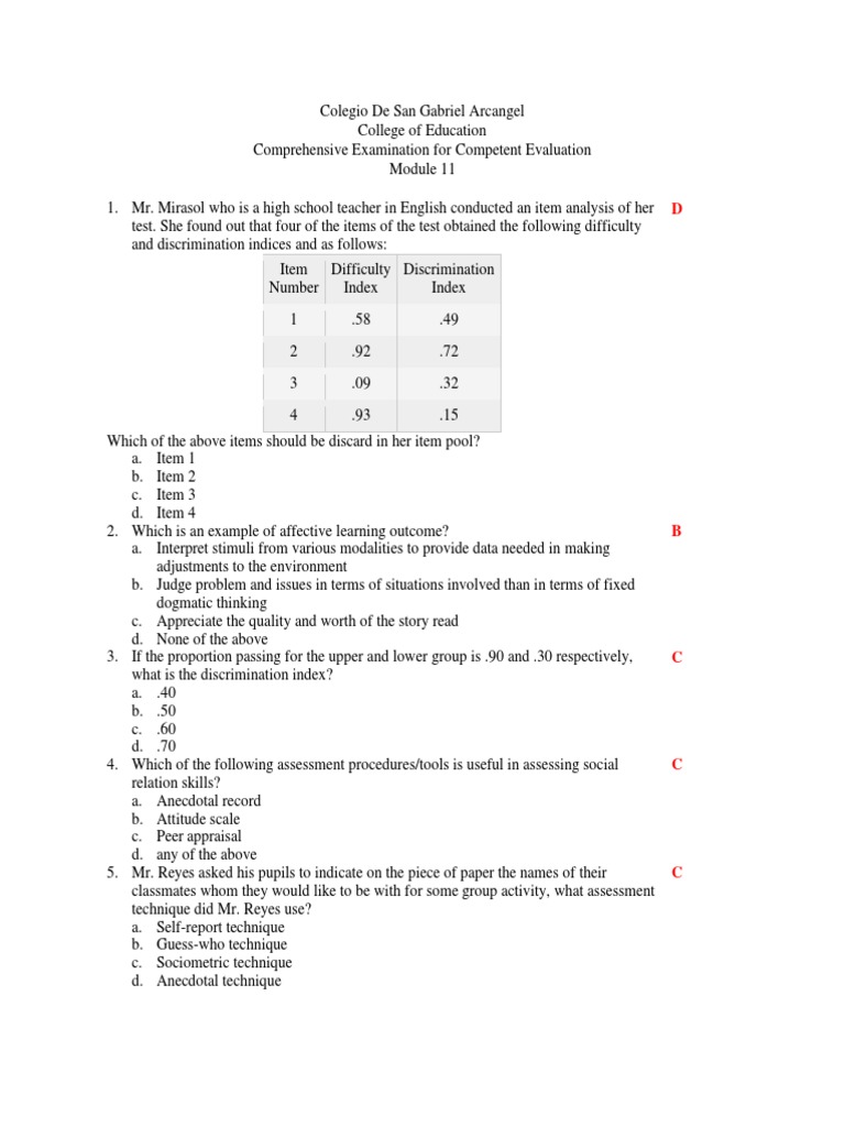 CECE Module 11 | PDF | Percentile | Psychology