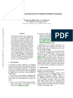 LSTM Neural Reordering Feature For Statistical Machine Translation