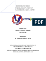 Referat Anesthesia - The Mechanism of Action of Neuromuscular Blocking Agent