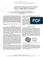 Welding Residual Stress Characteristics of Bolt-Welding Joint in TBM Split Cutterhead