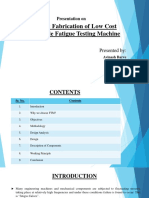Design & Fabrication of Low Cost Small-Scale Fatigue Testing Machine