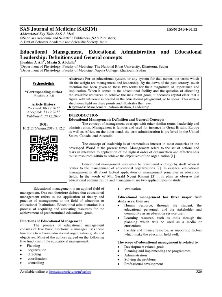 DIFFERENCE BETWEEN EDUCATIONAL MANAGEMENT AND EDUCATIONAL ADMINISTRATION PDF visual data 2
