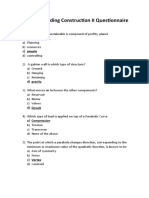 Advance Building Construction II Questionnaire Final Exam ANSWERED