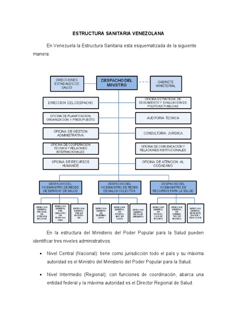 Estructura del Sistema de Salud en Venezuela | PDF | Hospital | Enfermería