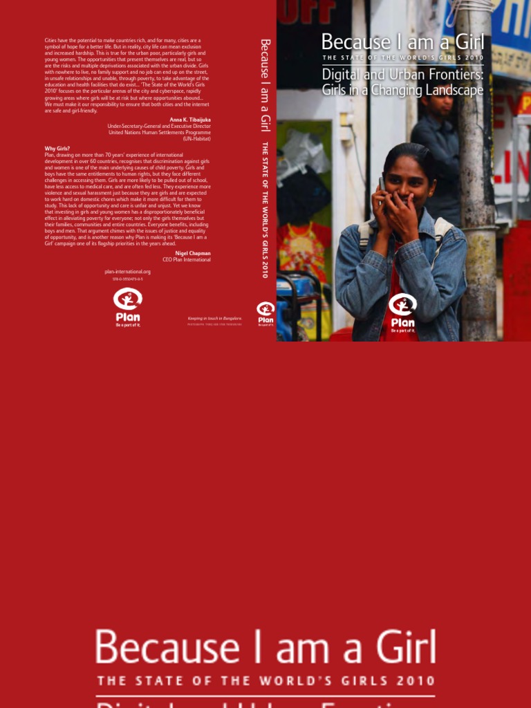 Because I Am Girl - The State of The World's Girls 2010 - Digital and Urban  Frontiers | PDF | Adolescence | City