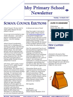 March 1, 2011 Ashby Primary School Newsletter